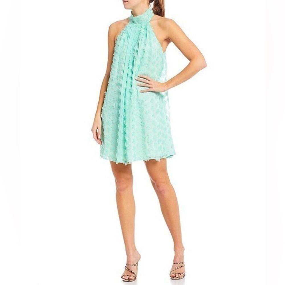 NWT Belle Badgley Mischka mint Nora dress sz 4